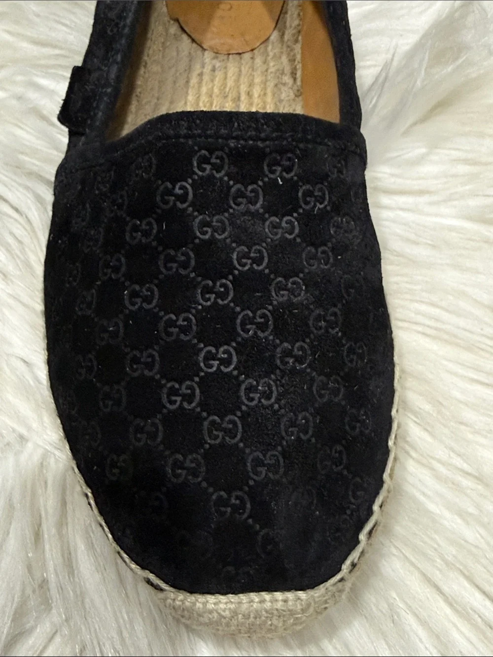 GUCCI Micro Guccissima Suede Espadrilles
